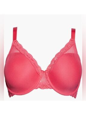 NWT NATORI Full Figure Underwire Feather Bra Neon Rose or Blue Lavender 30D $76